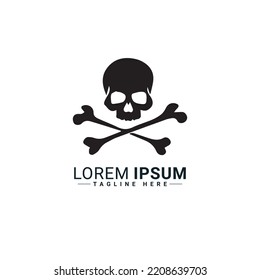 Skull logo vector illustration design 