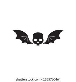 Skull logo vector illustration flat design