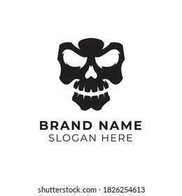 Skull Logo Vector Illustration Template