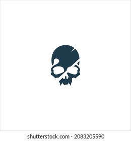 SKULL LOGO VECTOR TEMPLATE ABSTRACT