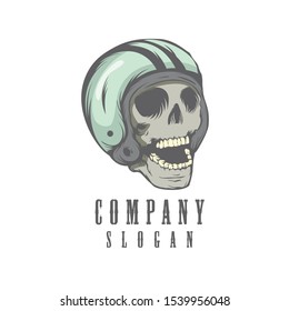 skull logo vector, template, illustration