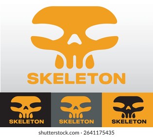 A skull logo for visual identity.