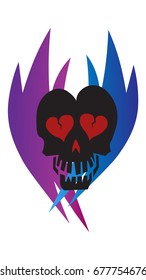 Skull in love 