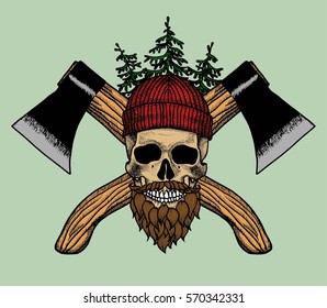 skull lumberjack