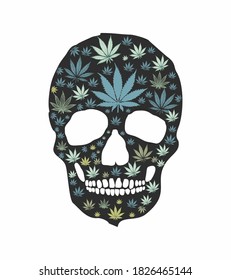 skull and mariuna pattern vector art