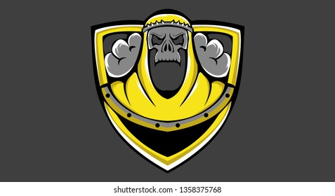 SKULL MASCOT LOGO