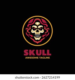 Skull Mascot Logo Design Template
