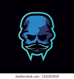 Skull Mask Logo Mascot Vector Illustration Stock Vector (Royalty Free ...