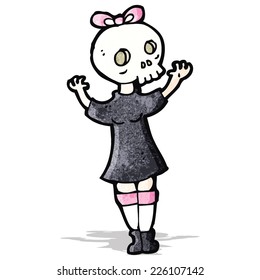 skull mask girl