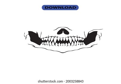 skull mask icon or logo high resolution