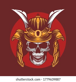 Skull mask japanese culture vector vectors