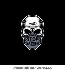 Skull Mask Mascot Design Vector
