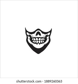 Skull Mask Symbol Vector Illustration Stock Vector (Royalty Free ...