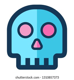 Skull Medical Icon Filled Line for any purposes, perfect for web and mobile apps