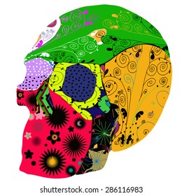 Skull in the Mexican style.