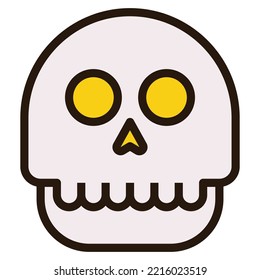 skull modern concept ui ux icon for website, app, presentation, flyer, brochure etc.