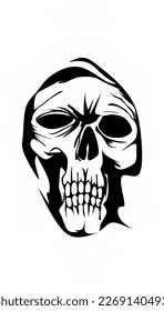 skull monster head vector illustration design