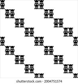 Patrón de motivos de cráneo. Decoración de interiores, exteriores, alfombras, textiles, prendas de vestir, tela, seda, mosaico, plástico, papel, envuelto, tapicería, almohada, sofás, fondo, etc. Ilustración vectorial