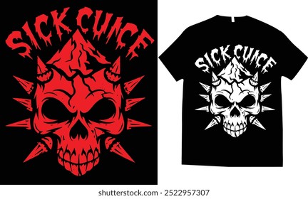 skull motor biker tshirt design