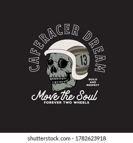 skull motorcycle hand drawn vector art. 