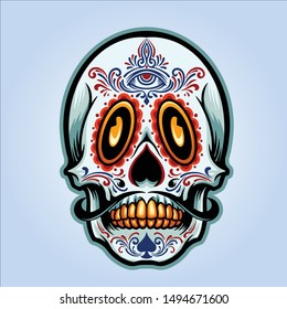 THE SKULL MUERTOS VECTOR ART