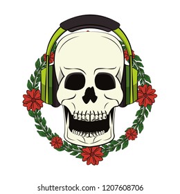 Skull music headphones
