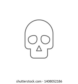 Skull, nasty outline icon. Element of nasty icon. Thin line icon for website design and development, app development. Premium icon