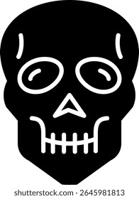 Design de ícone de vetor criativo novo do crânio