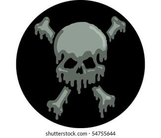 Skull Oil Sticker