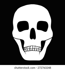 skull on black