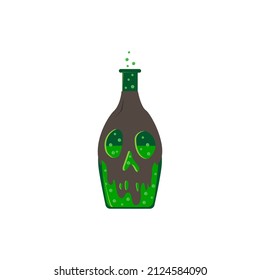 Skull on a potion bottle.