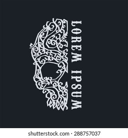 skull ornament art