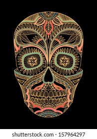 Skull ornament. Vector illustration