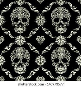 Skull Ornamental Pattern