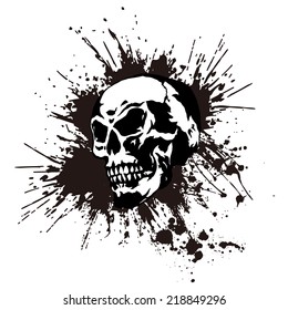  skull and paint,