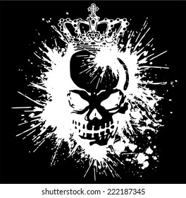 skull and paint,