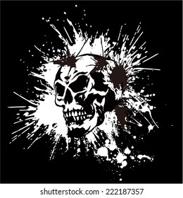 skull and paint,