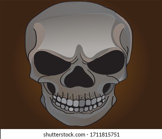 Is a skull painted up