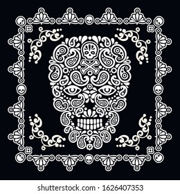 skull and paisley, vintage design t shirts