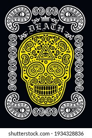 skull and paisley, vintage design t shirts