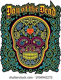 
skull and paisley, vintage design t shirts