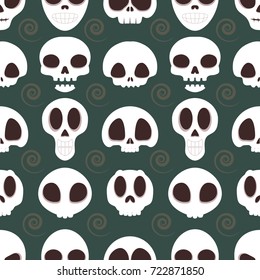 Skull pattern background