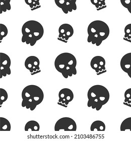 skull pattern background icon on white background,