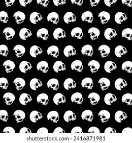 Skull pattern background templates design