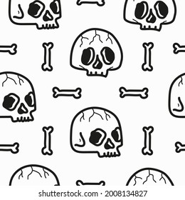 skull pattern designs illustration, for clothing, wallpapers, backgrounds, posters, books, banners aand more