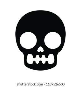 Skull pattern in minimalism style