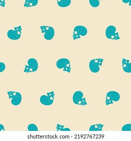 Skull pattern seamless. skeleton head background. bone texture