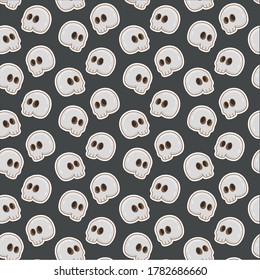 skull pattern vector template background