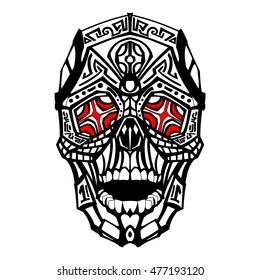 Skull with patterns