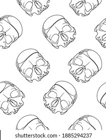Skull patterns for printing on fabric and other designs